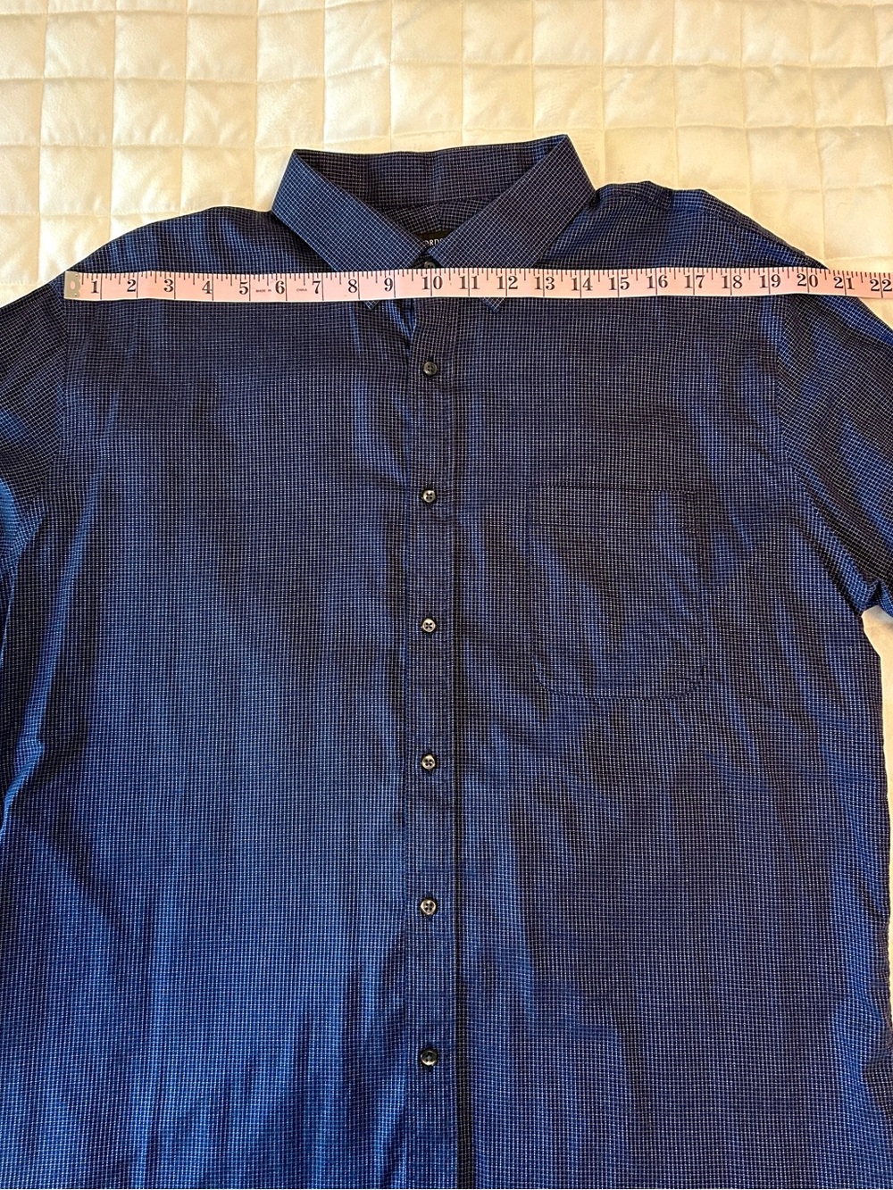 Nordstrom Men's Shop Non-Iron Trim Fit Dress Shirt, 17.5, 36-37. - Picture 11 of 14
